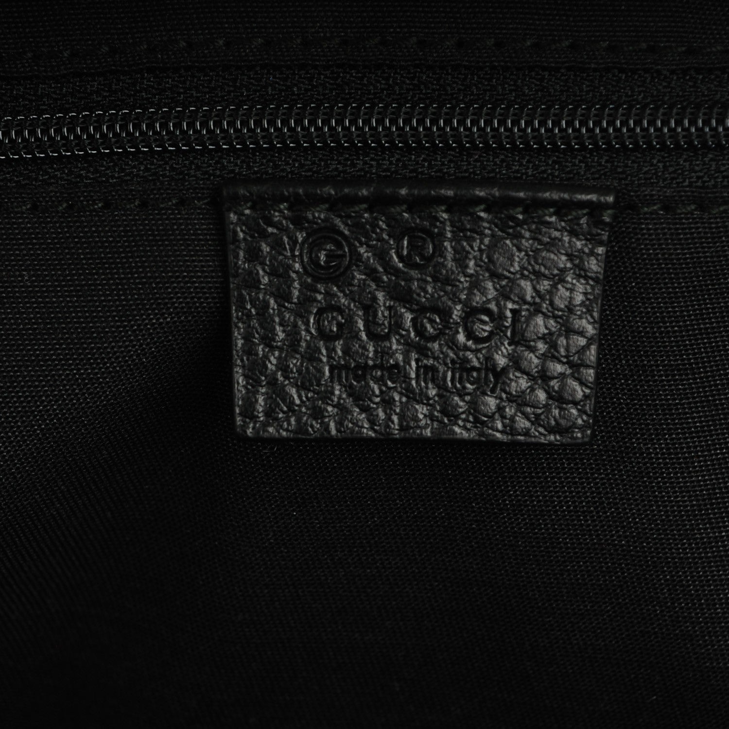 Gucci Pebbled Calfskin Bamboo Tassel Tote Black 6 of 13
