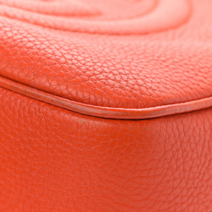 Gucci Pebbled Calfskin Small Soho Disco Bag Sun Orange 9 of 13