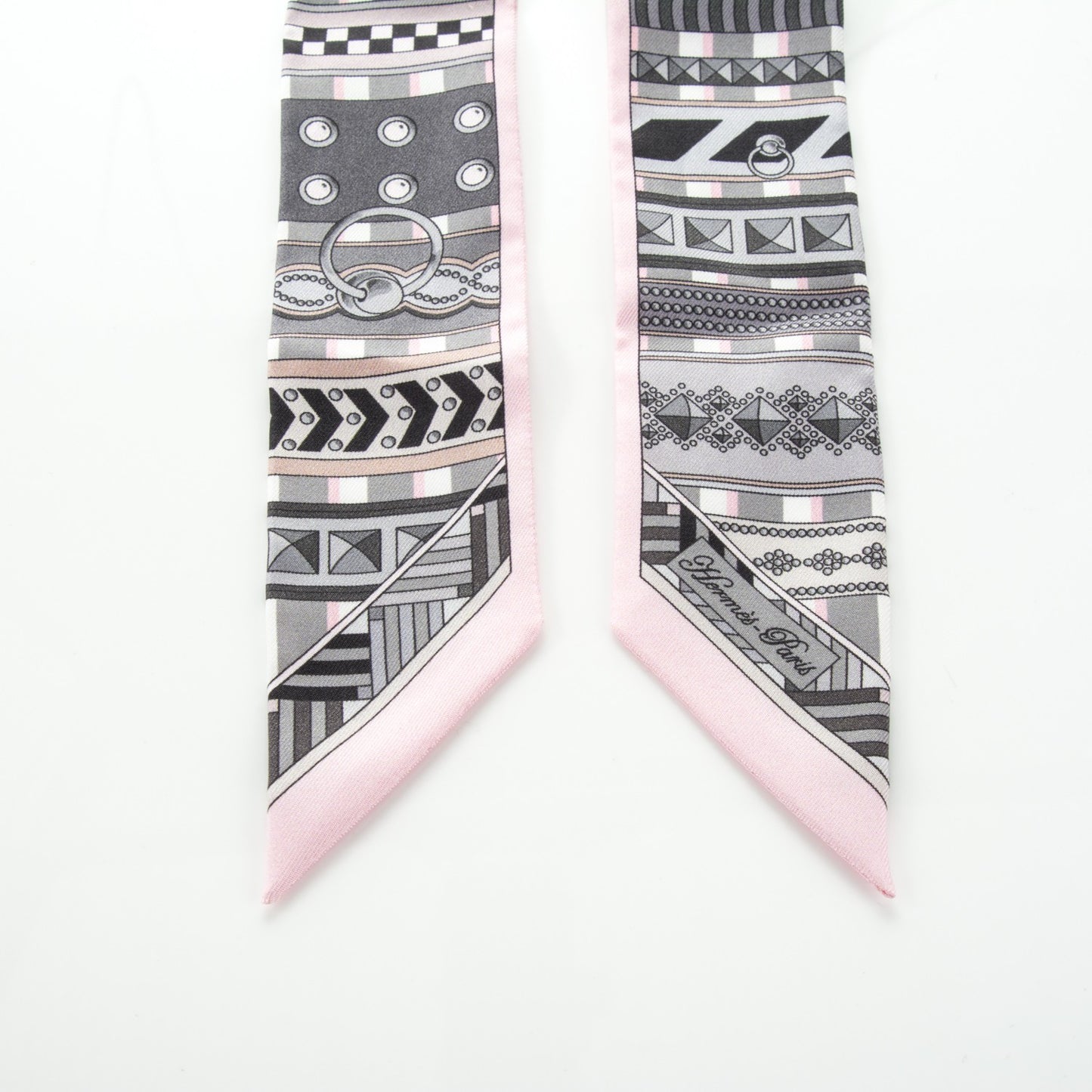 Silk Colliers de Chiens Twilly Rose Pale Gris Beige