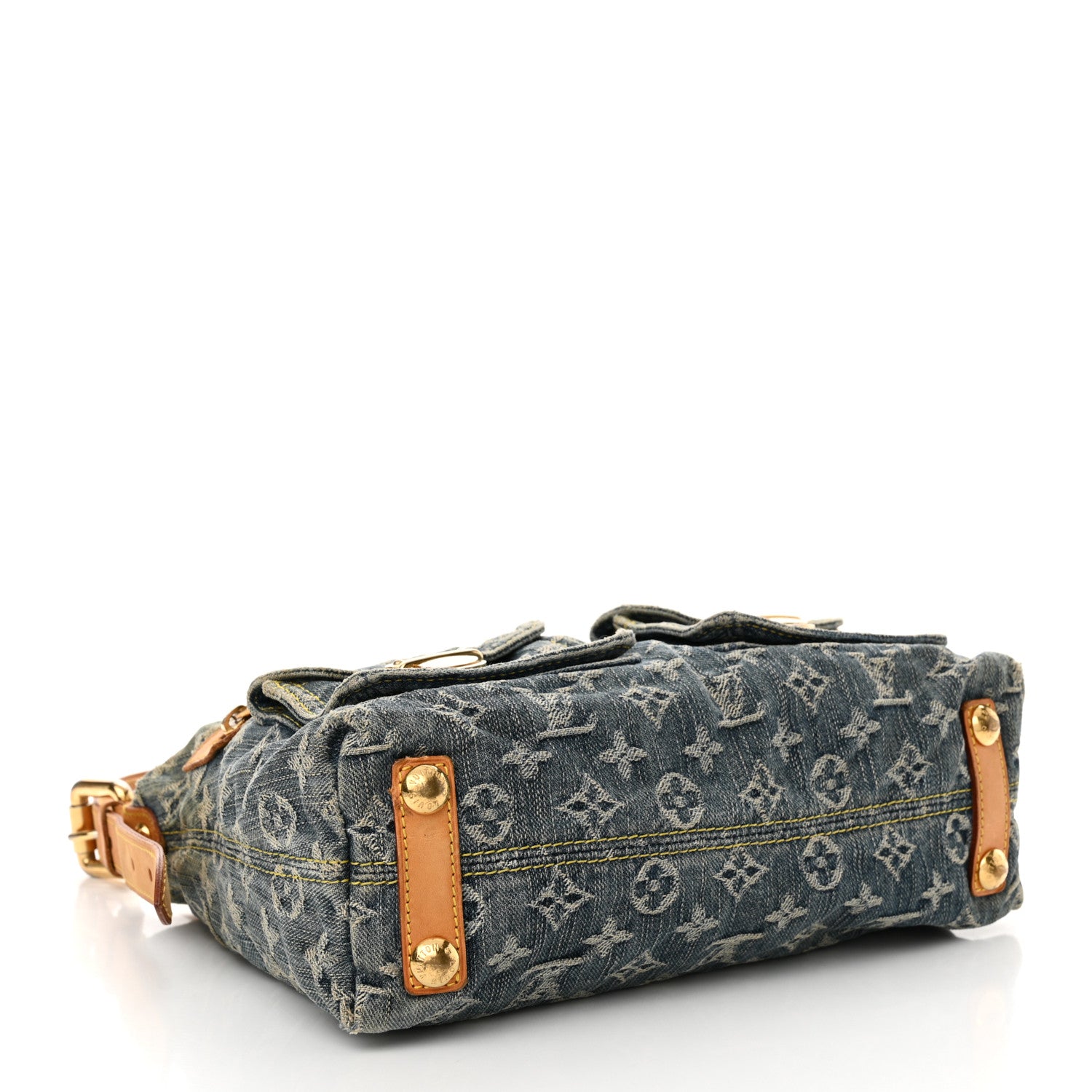Louis Vuitton Monogram Denim Baggy PM Blue 4 of 17