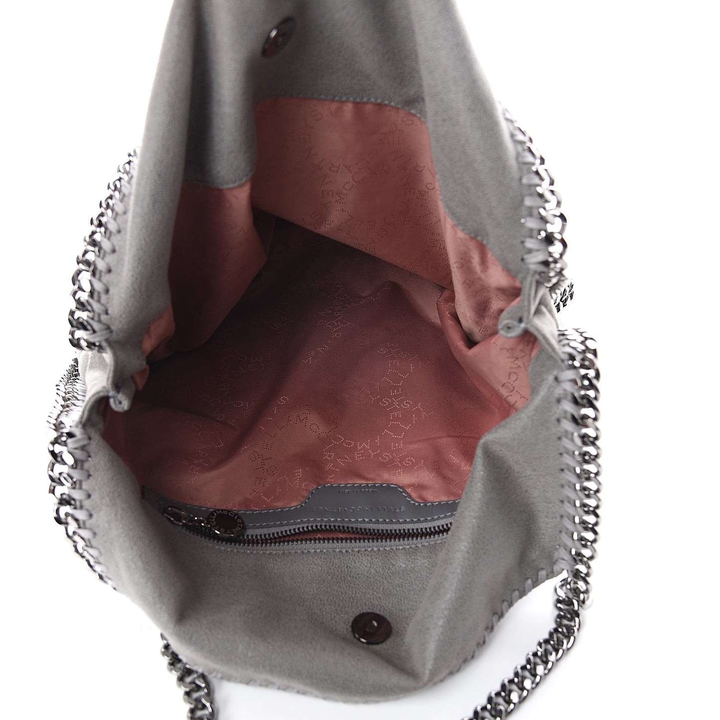 Shaggy Deer Small Falabella Tote Light Grey