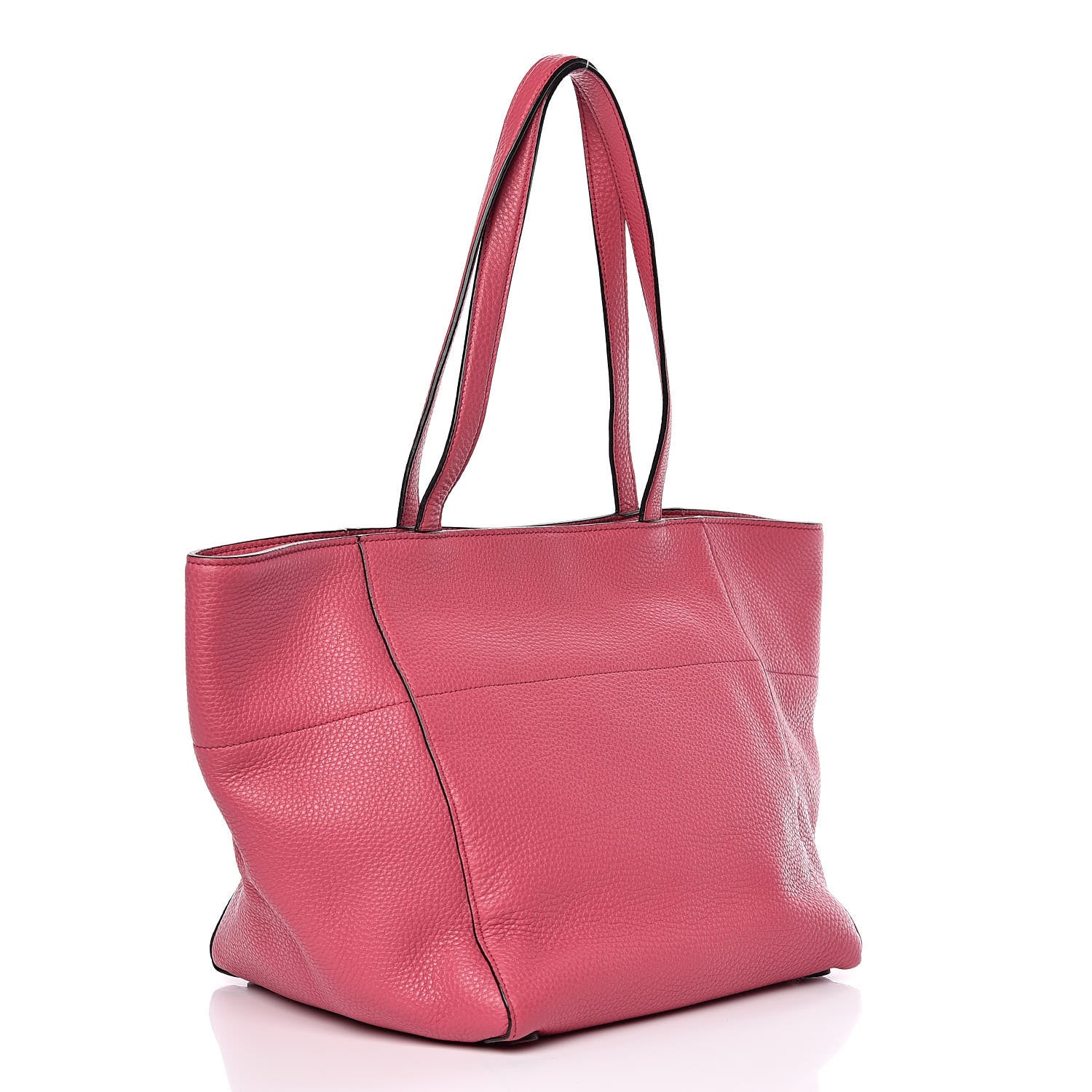 Prada Vitello Daino Shopping Tote Peonia 3 of 11