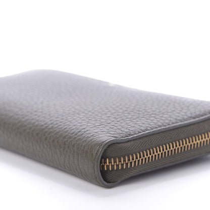 Tom Ford Grained Calfskin TF Zip Around Wallet Graphite 7 of 8