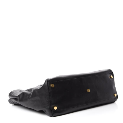 Saint Laurent Calfskin Suede Reversible East West Shopper Tote Black 17 of 21