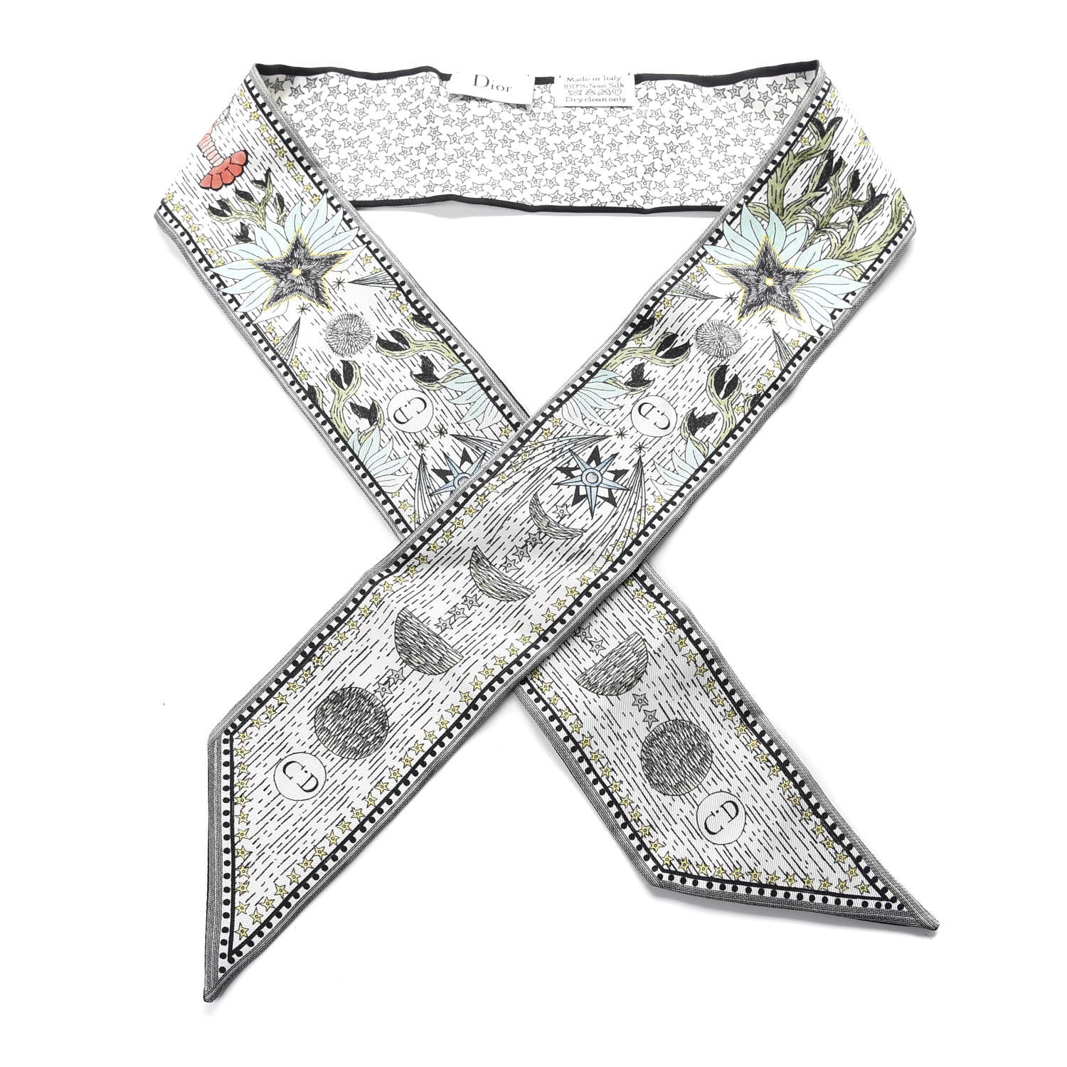 Christian Dior Silk La Lune Mitzah Scarf 1 of 4