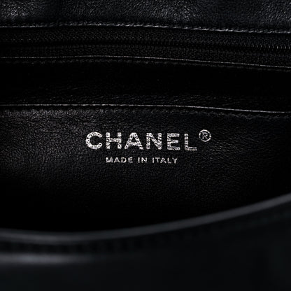 Chanel Calfskin CC Accordion Flap Black 6 of 11