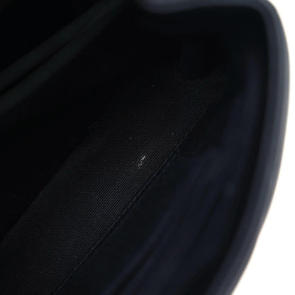 Saint Laurent Calfskin Y Quilted Monogram Toy Loulou Crossbody Bag Black 12 of 13
