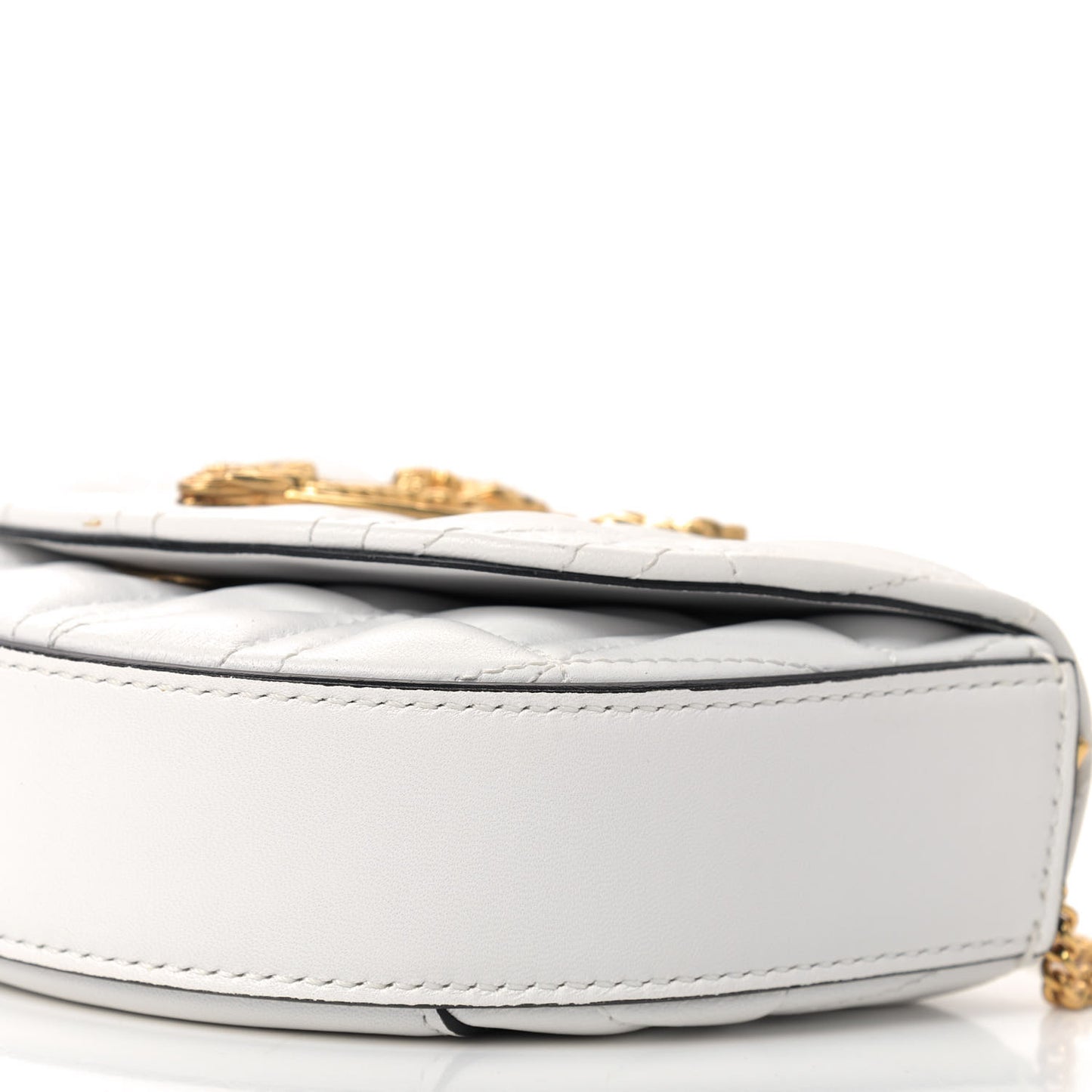 Nappa Quilted Virtus Belt Bag Optical White