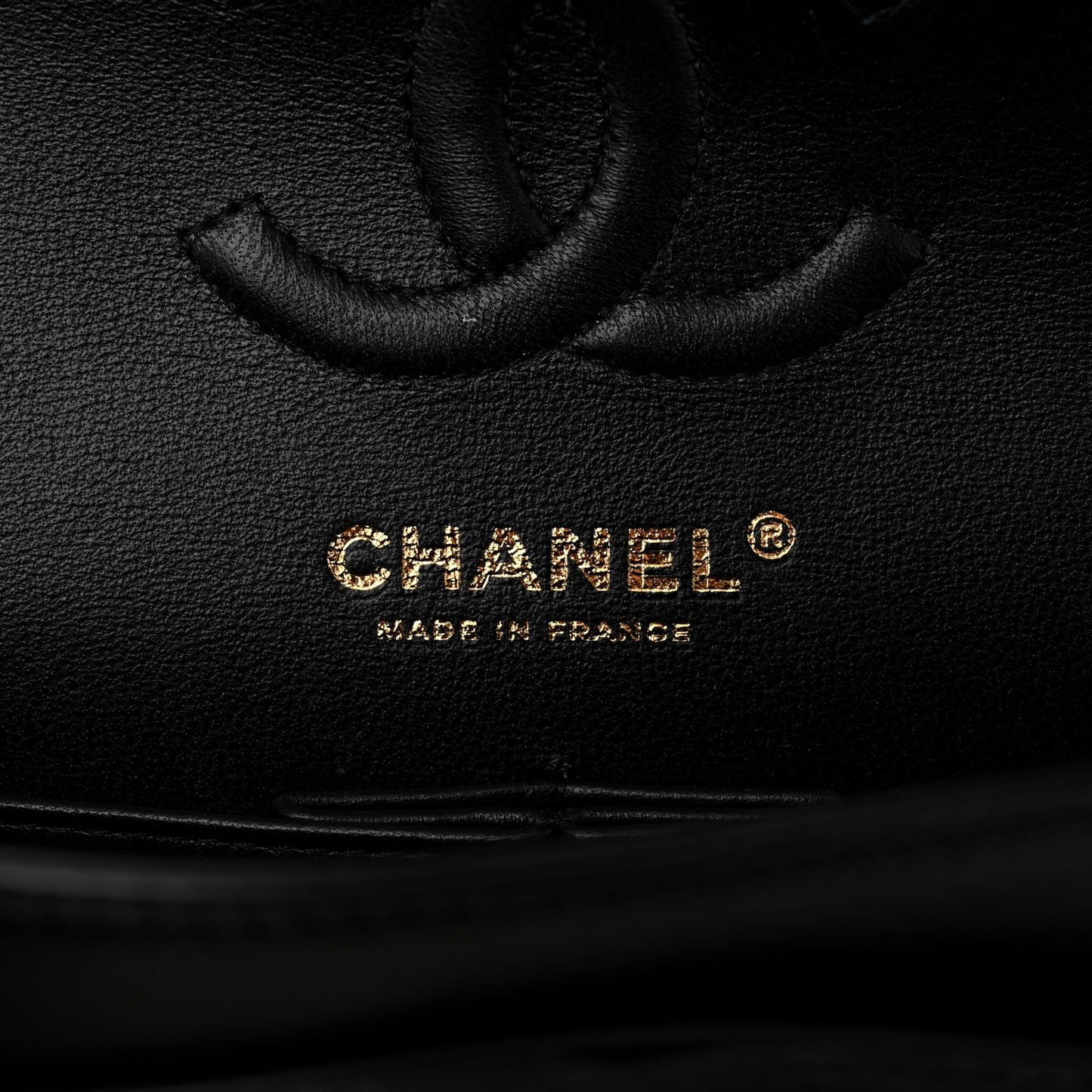 Lambskin Quilted Small Double Flap Black