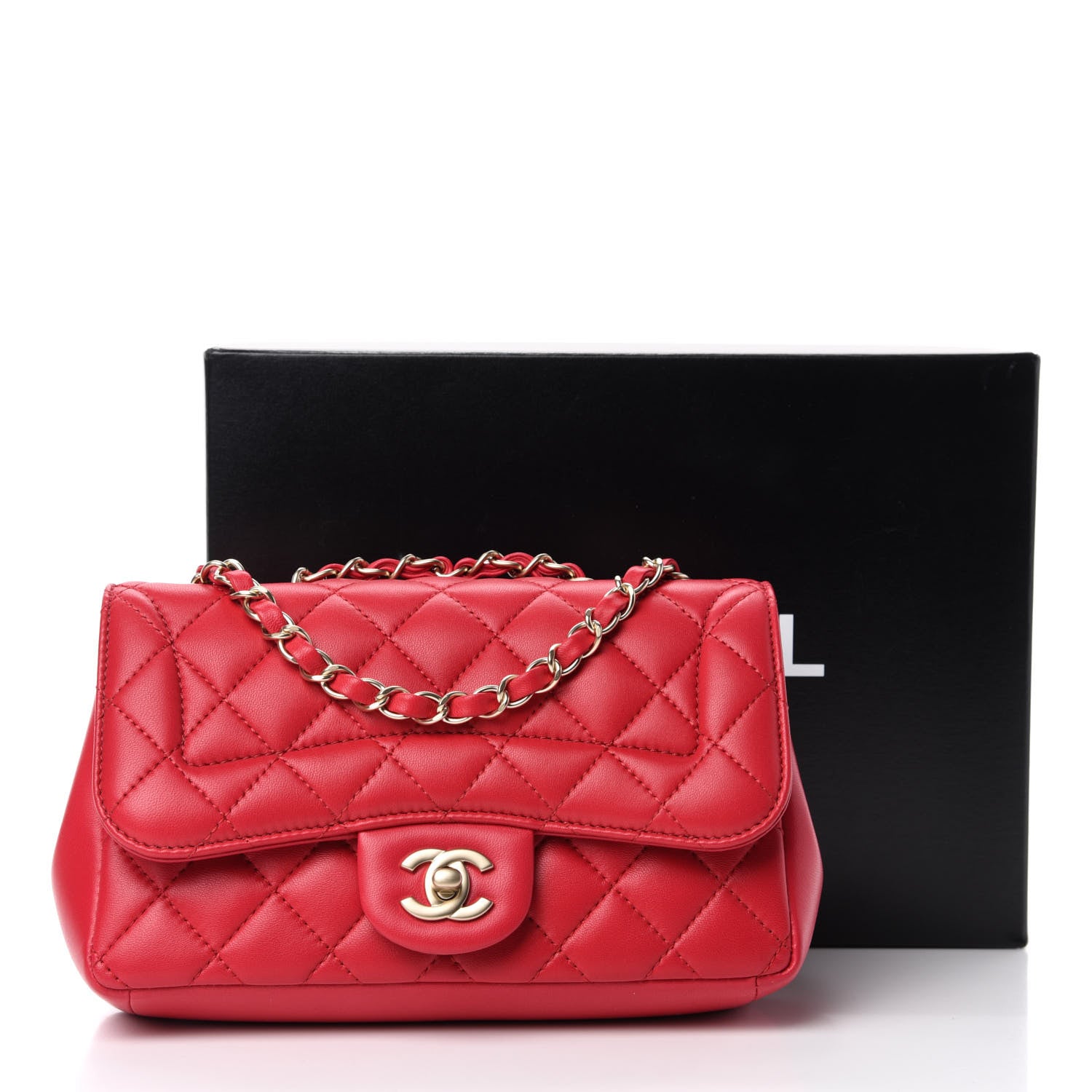 Chanel Lambskin Quilted Mini Mademoiselle Chic Flap Dark Pink 11 of 11