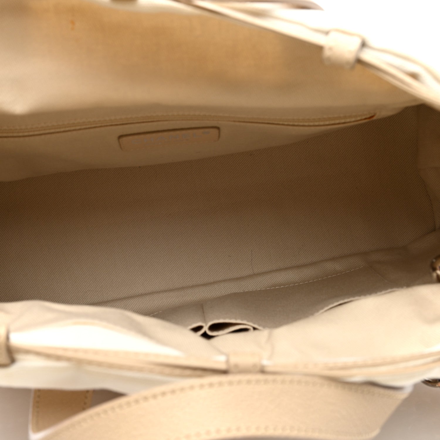 Chanel Woven Straw Caviar Tote Beige 5 of 12