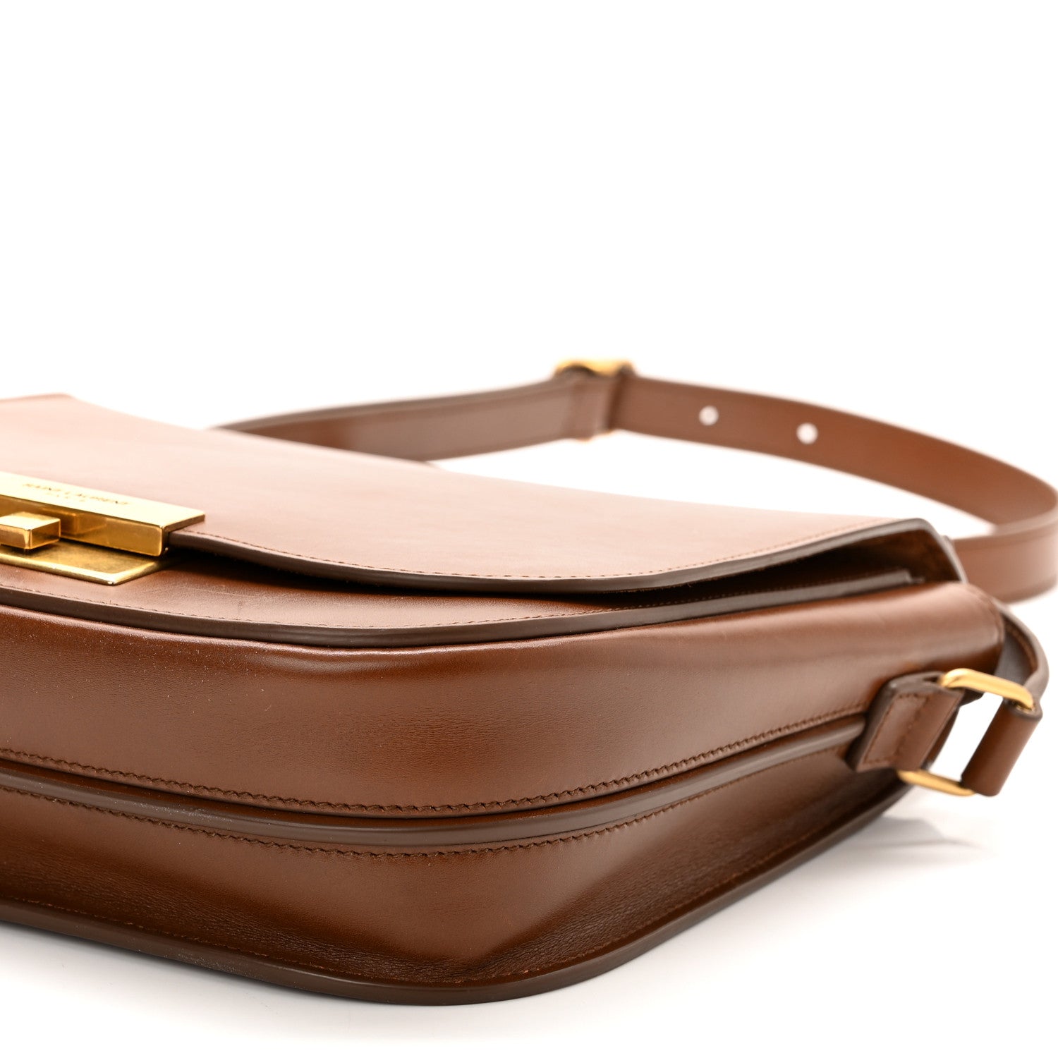 Saint Laurent Calfskin Betty Messenger Deep Moka 10 of 10