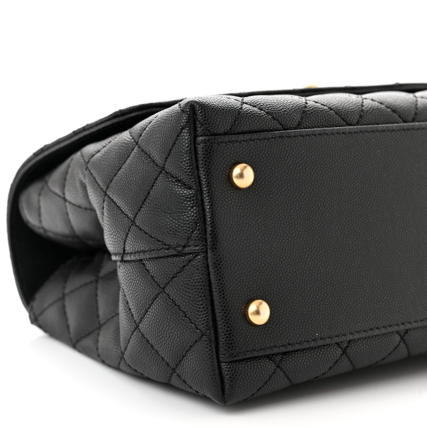 Chanel Caviar Quilted Small Coco Chain Handle Flap Black 9 of 11
