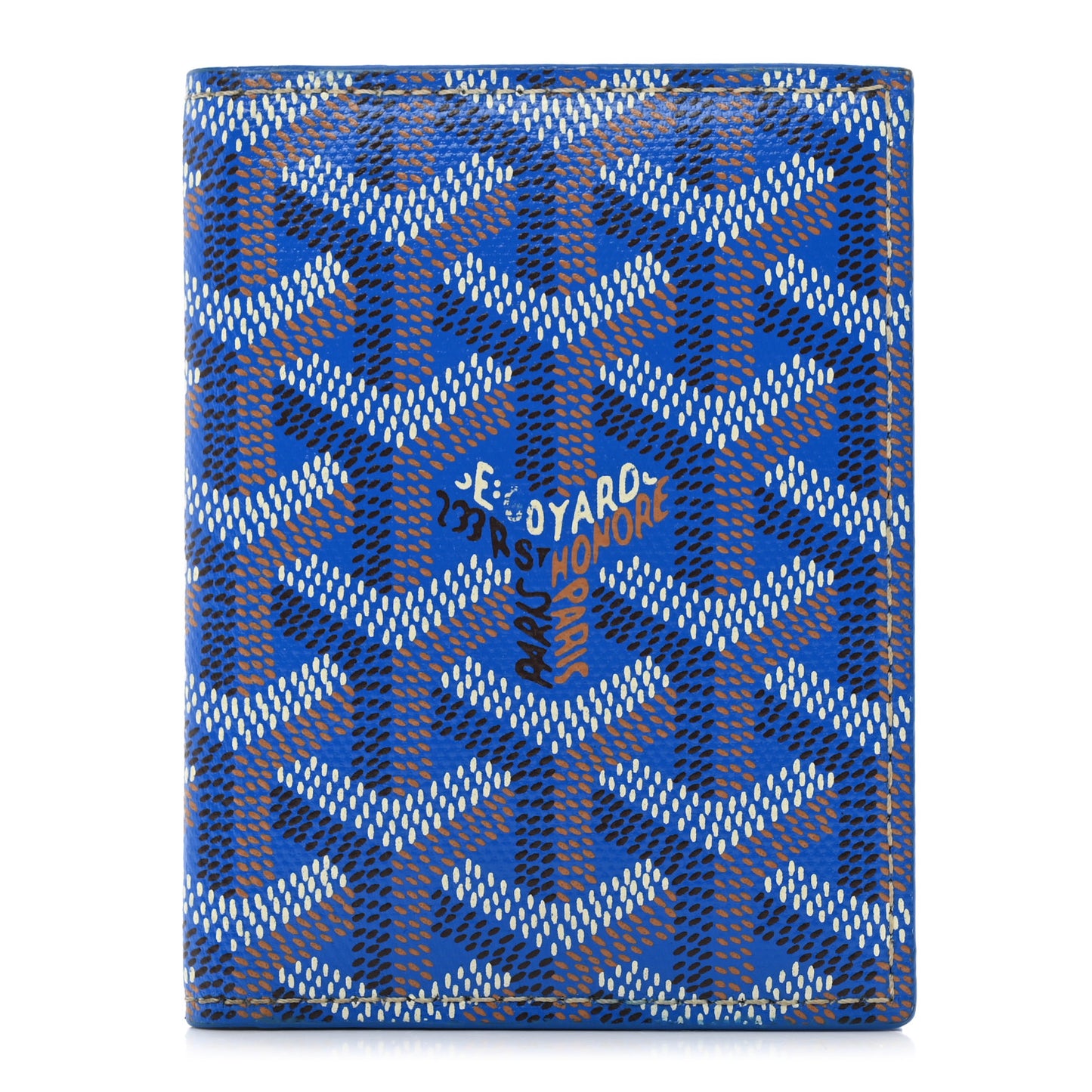 Goyardine Saint Marc Folding Card Case Sky Blue