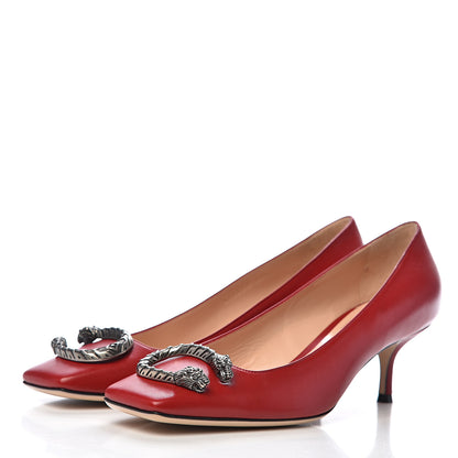 Gucci Lambskin Dionysus Pumps 39 Red 3 of 10