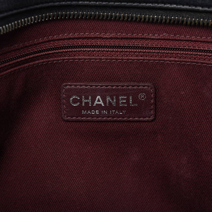 Chanel Calfskin Quilted Jumbo Coco Sporran Flap Black 8 of 10