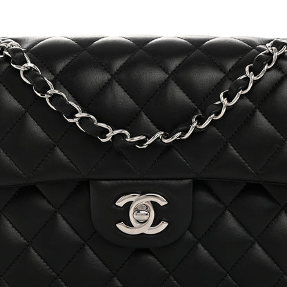Chanel Lambskin Quilted Small Double Flap Black 8 of 10