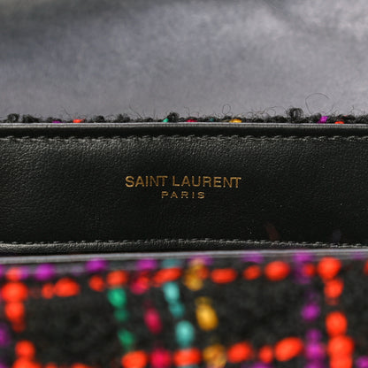 Saint Laurent Tweed Toy Loulou Shoulder Bag Black 6 of 17