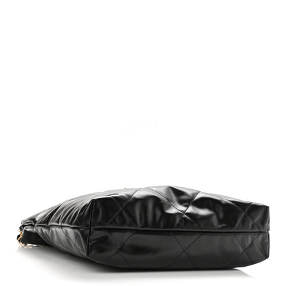 Chanel Shiny Calfskin Quilted Small Chanel 22 Black 5 of 11