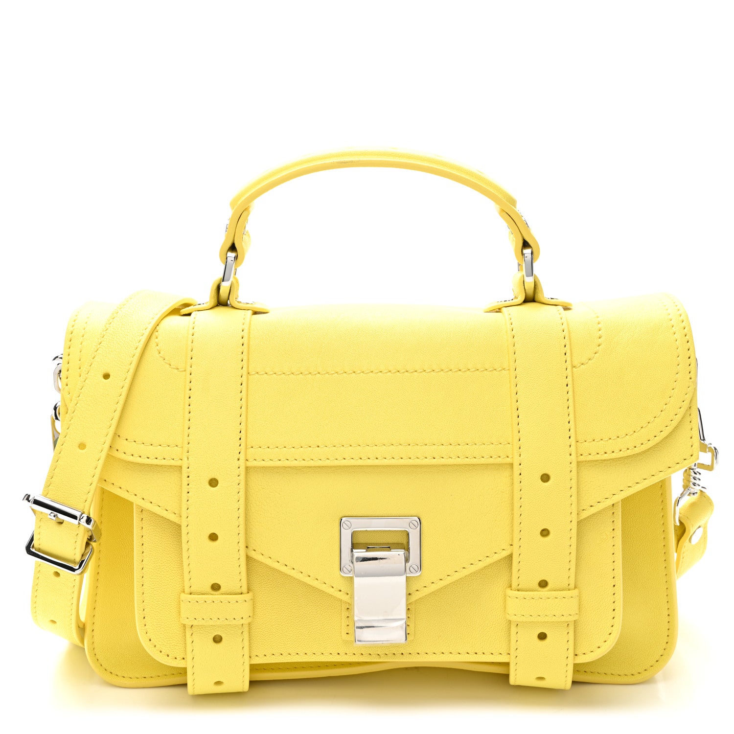 Proenza Schouler Lambskin Tiny PS1 Canary Yellow 1 of 10