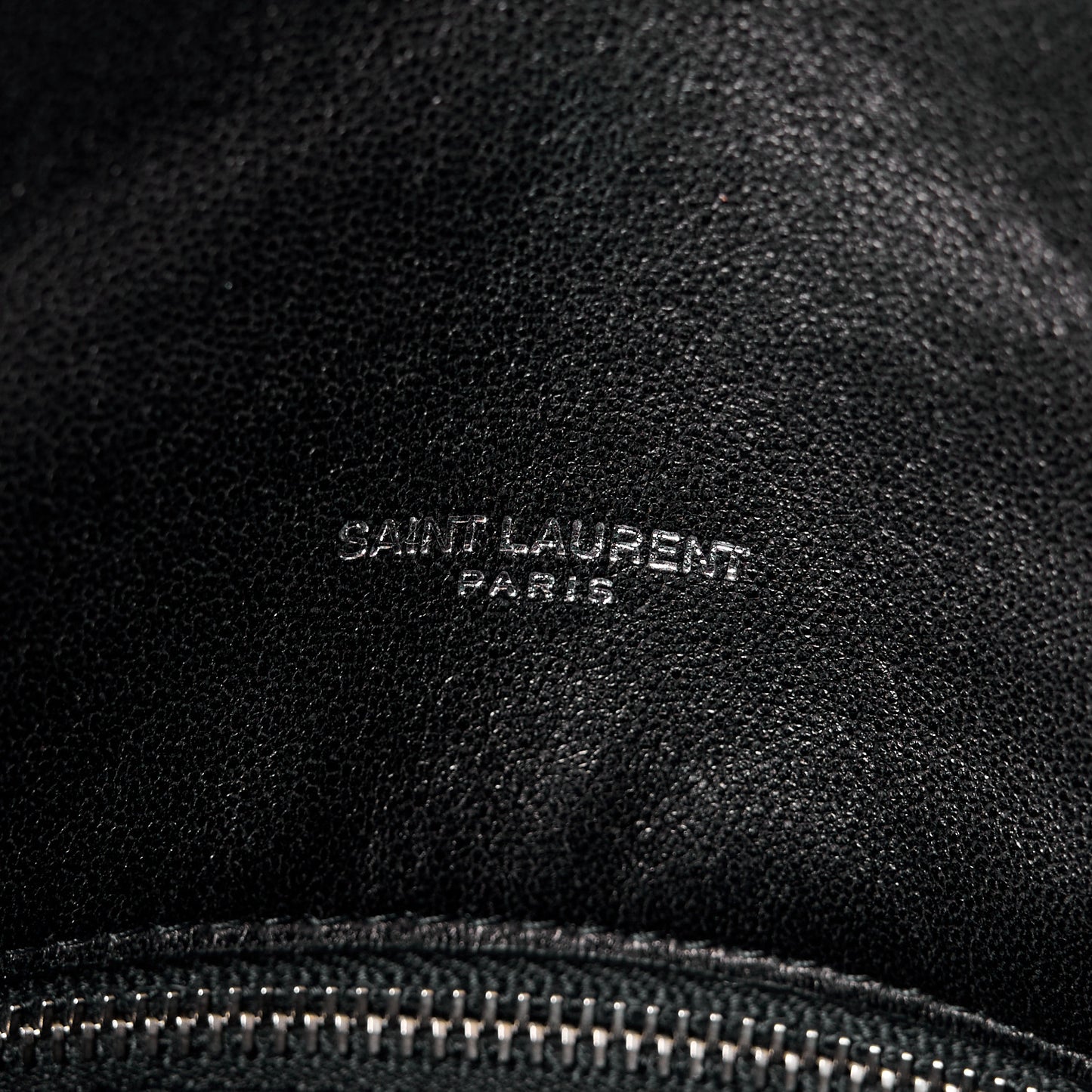 Lambskin Quilted Medium Loulou Puffer Monogram Chain Satchel Black