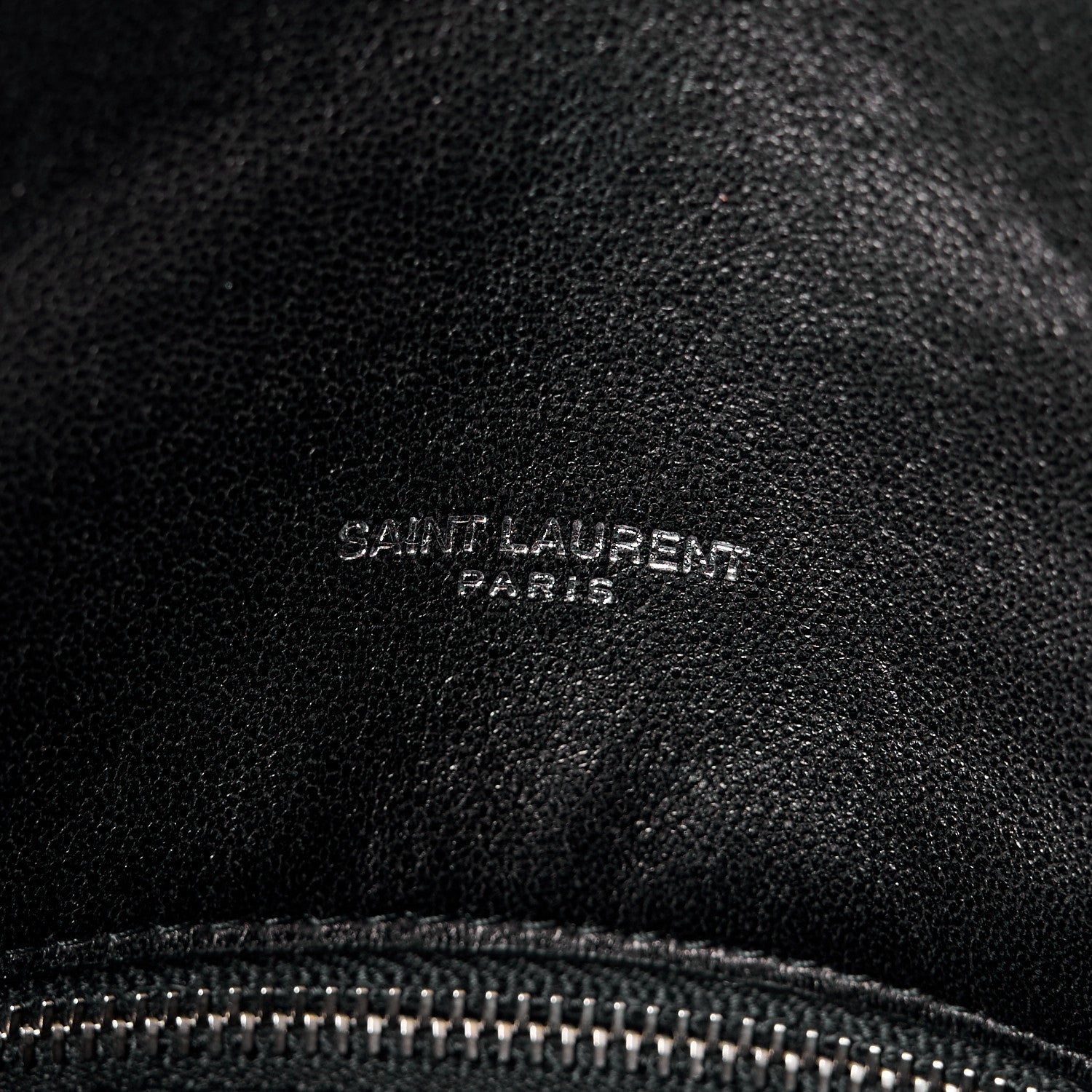 Saint Laurent Lambskin Quilted Medium Loulou Puffer Monogram Chain Satchel Black 6 of 11