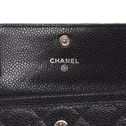 Chanel Caviar Quilted Flap Card Holder Black 6 of 10
