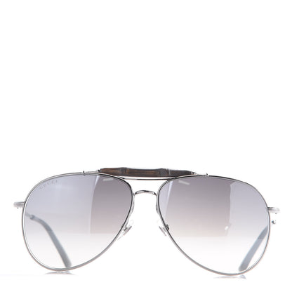 Gucci Bamboo Aviator GG 2235/S Sunglasses Gray Gunmetal 6 of 7