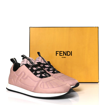 Fendi Stretch Fabric FFreedom Sneakers 37.5 Pink 9 of 9