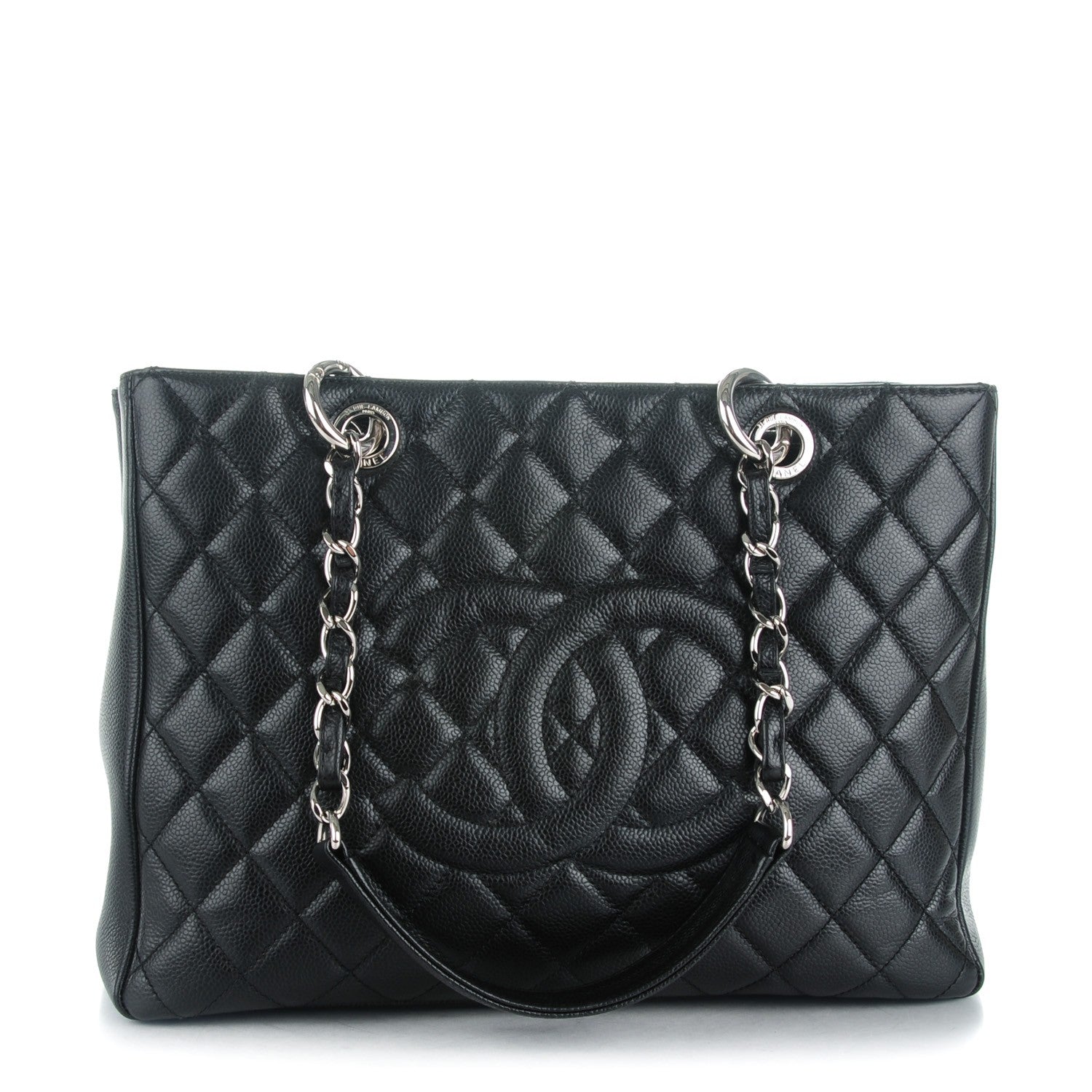 Chanel Caviar Quilted Grand Shopping Tote GST Black 1 of 7