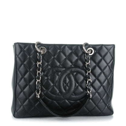 Chanel Caviar Quilted Grand Shopping Tote GST Black 1 of 7