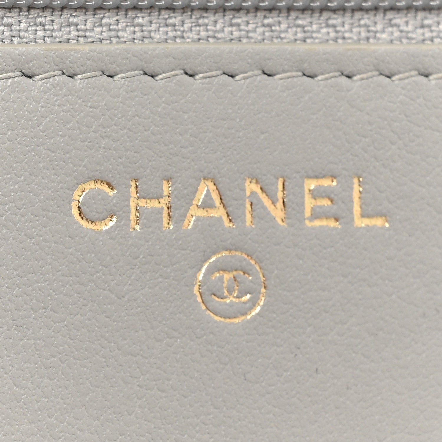 Chanel Caviar Quilted Boy Wallet On Chain WOC Grey 6 of 17