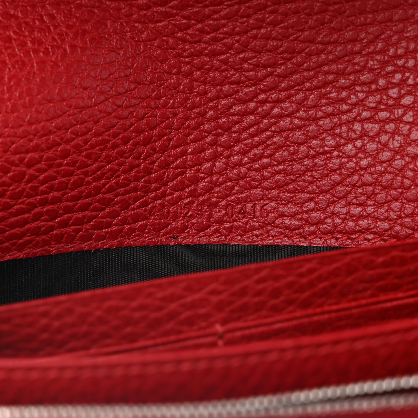 Calfskin Mini Dionysus Chain Wallet Hibiscus Red