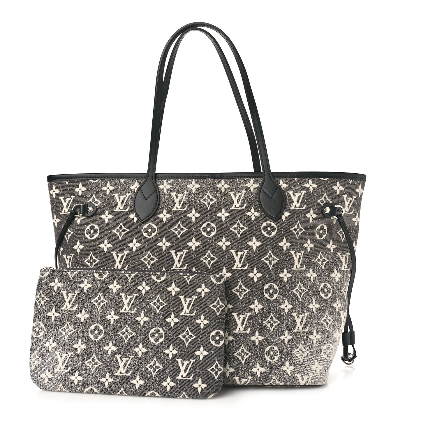 LOUIS VUITTON Denim Monogram Jacquard Neverfull MM Grey