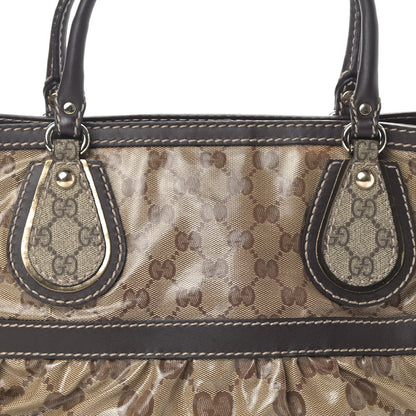Gucci Crystal Monogram Medium Mix Tote Brown 9 of 10