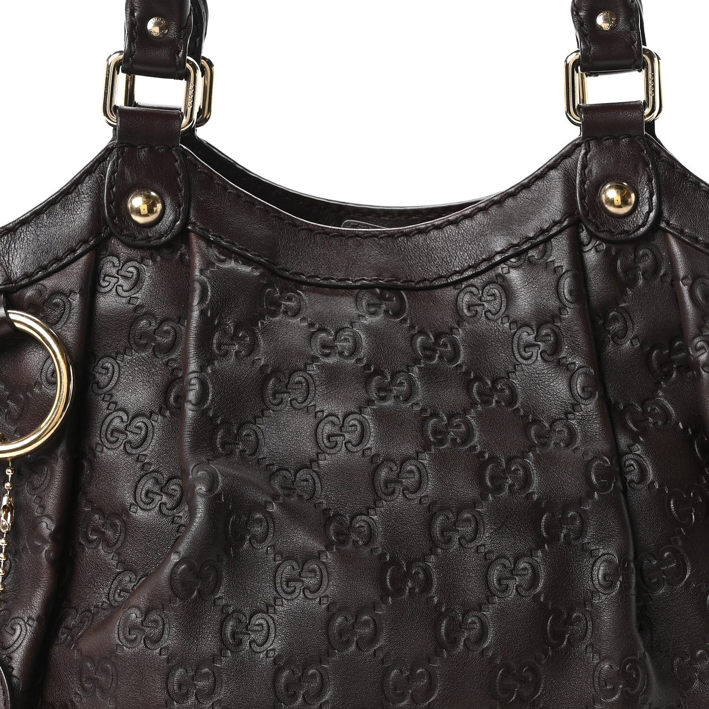 Guccissima Medium Sukey Tote Chocolate