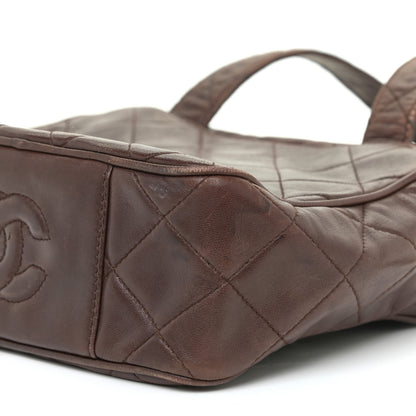 Chanel Lambskin Quilted Shoulder Bag Brown 6 of 27
