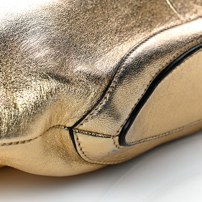 Alexander McQueen Metallic Lambskin De Manta Clutch Gold 8 of 11