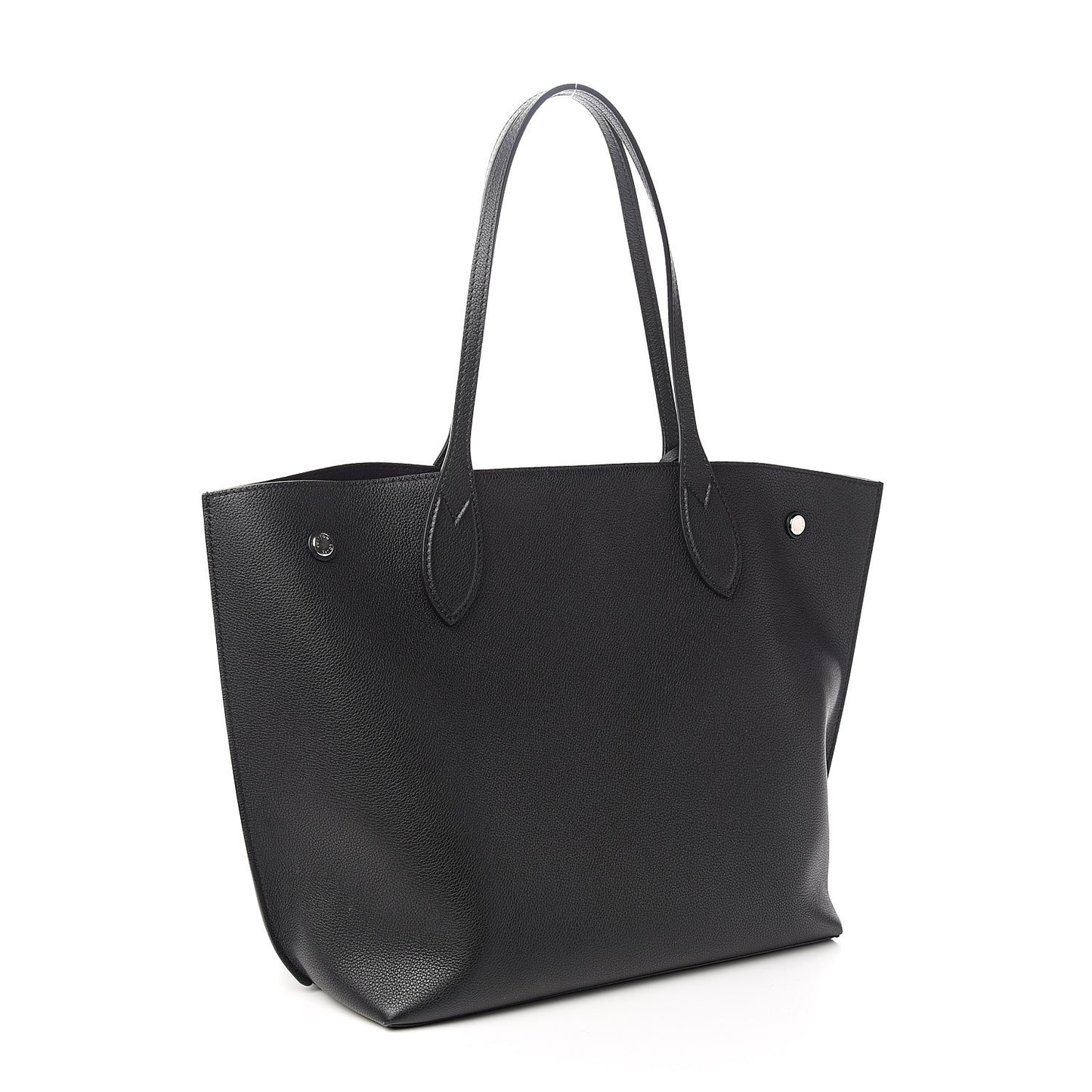Calfskin Lockme Go Tote Black