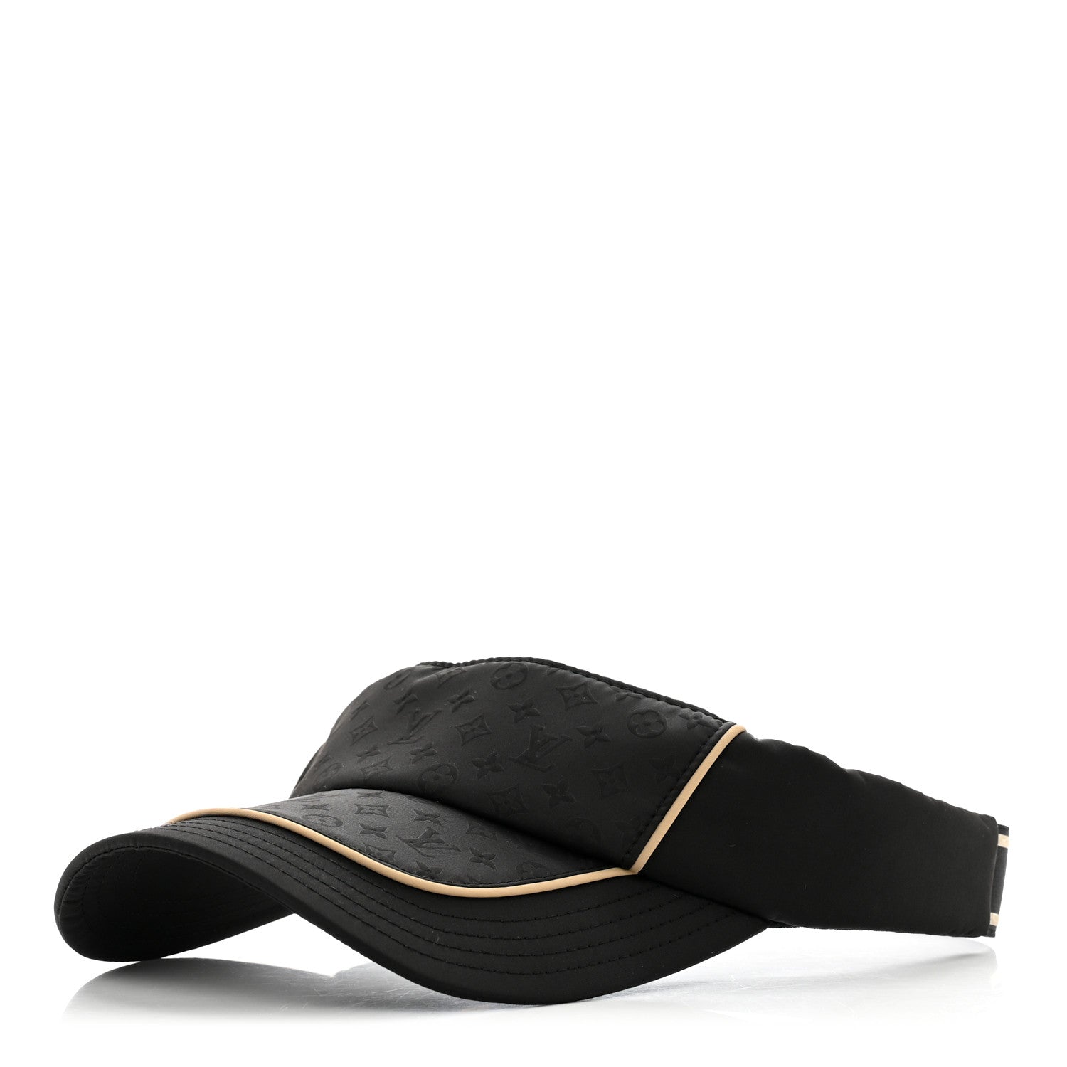 Louis Vuitton Polyester Monogram MNG Trail Visor Black Beige 1 of 10