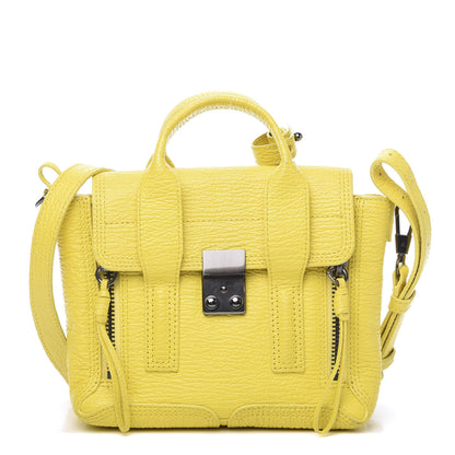 3.1 Phillip Lim 3.1 Textured Calfskin Mini Pashli Satchel Yellow 1 of 12