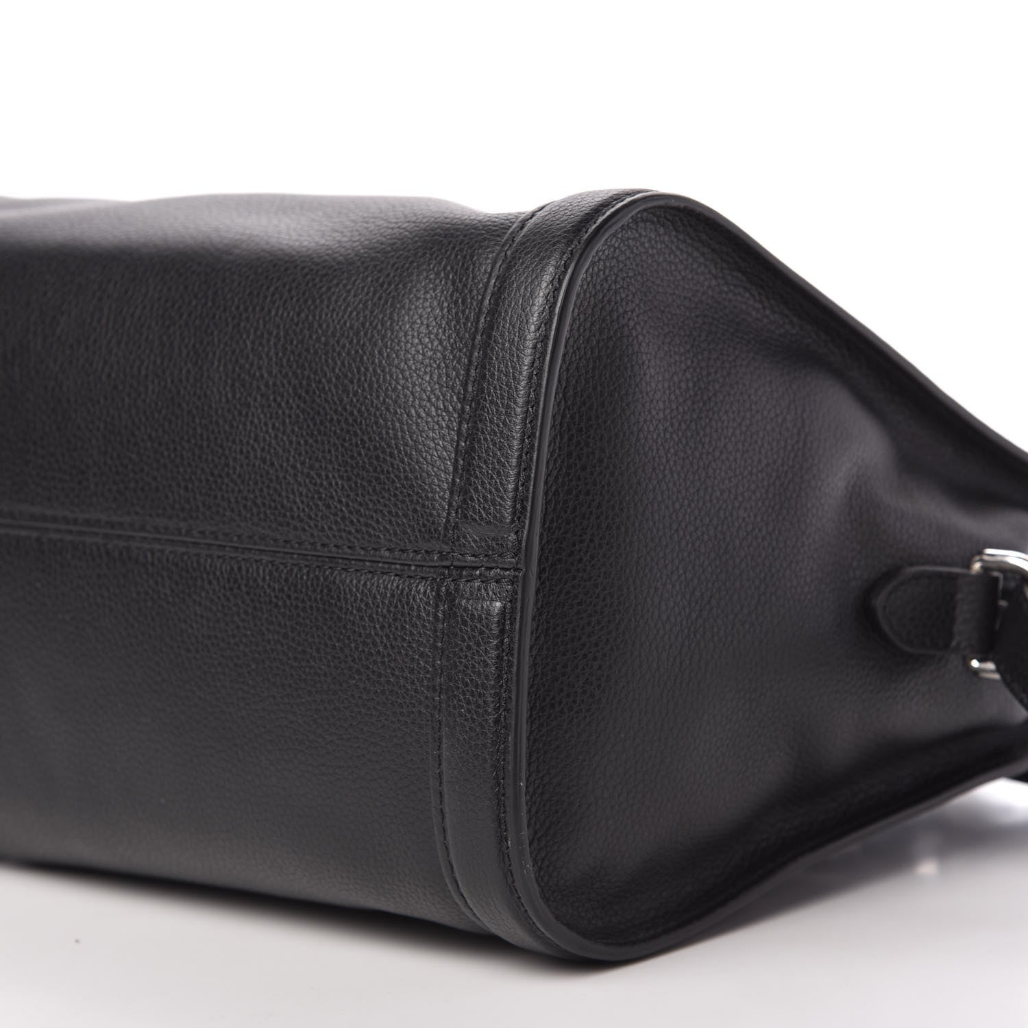 Alexander McQueen Pebbled Calfskin Small Skull Padlock Zip Around Tote Black 7 of 10