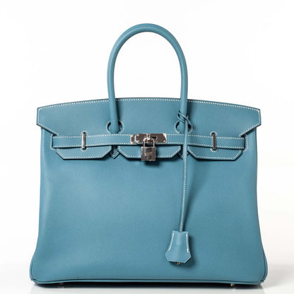 Hermes Epsom Birkin 35 Blue Jean 1 of 11