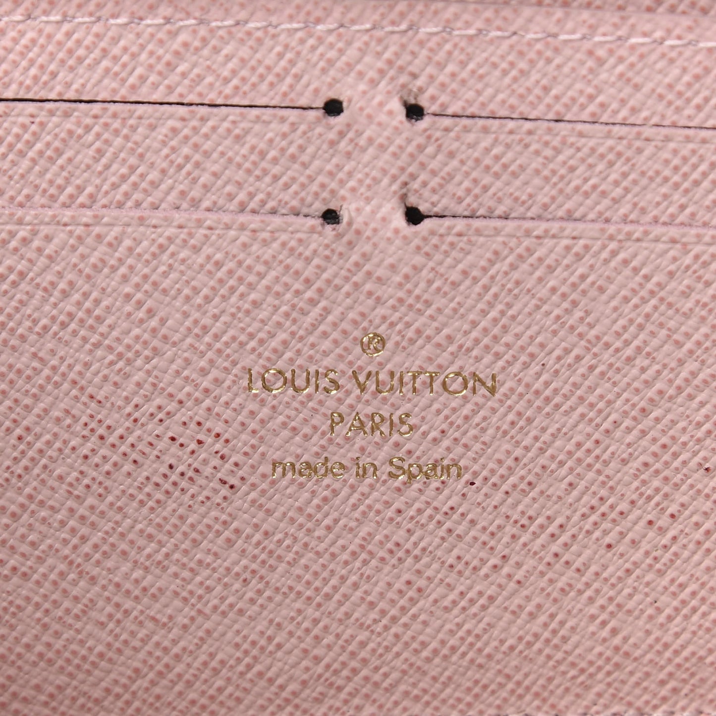 Damier Azur Clemence Wallet Rose Ballerine