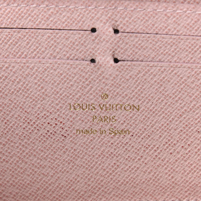Louis Vuitton Damier Azur Clemence Wallet Rose Ballerine 6 of 16