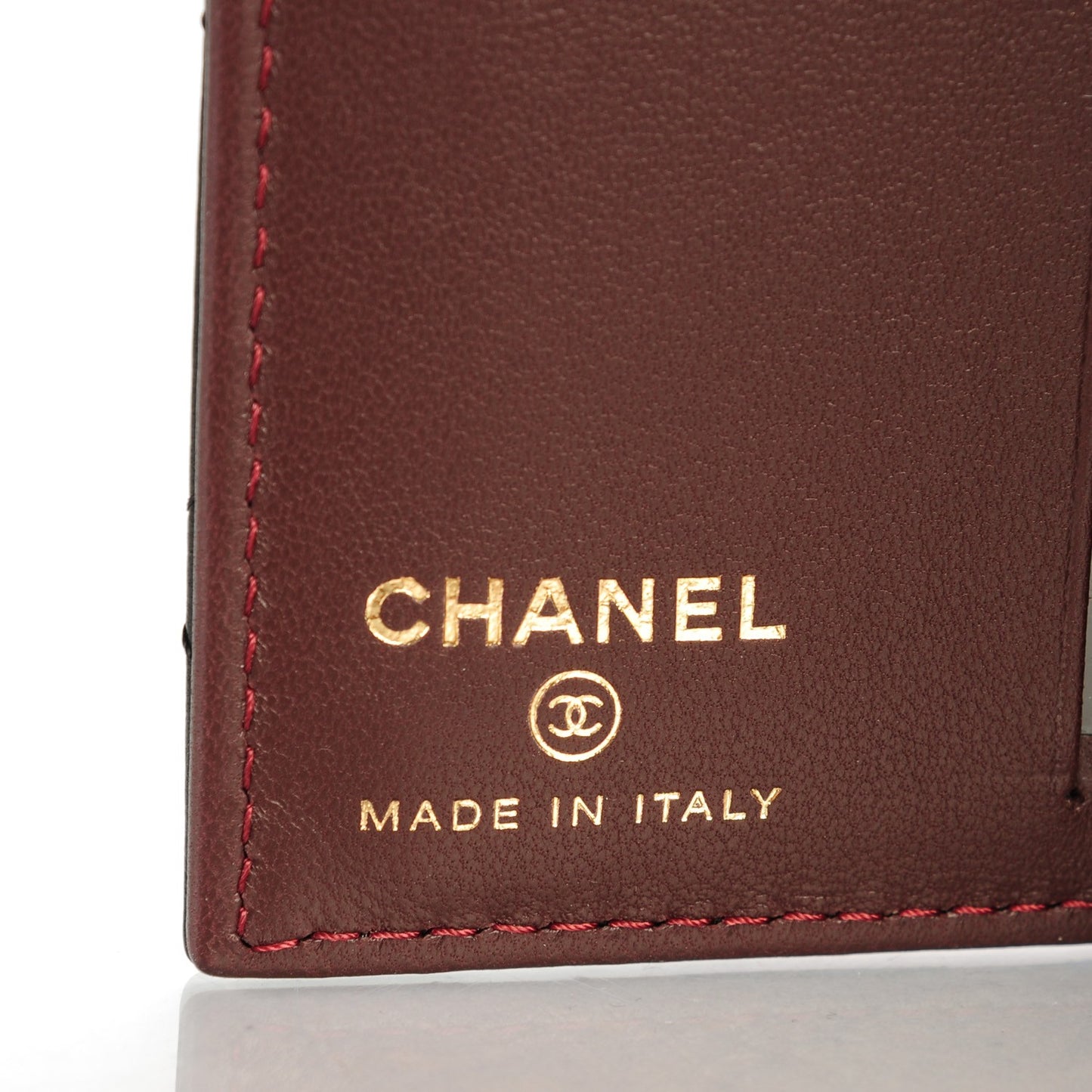 Lambskin Quilted Card Holder Wallet Black