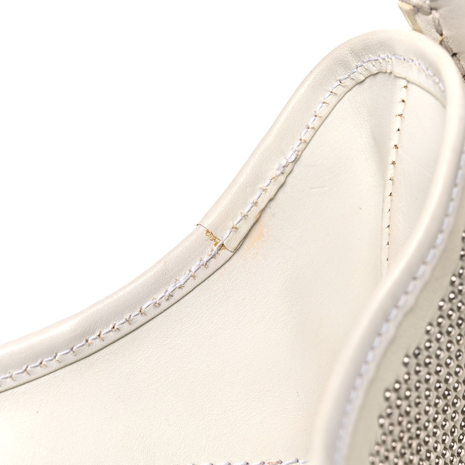 Burberry Calfskin Studded Hobo White 16 of 34
