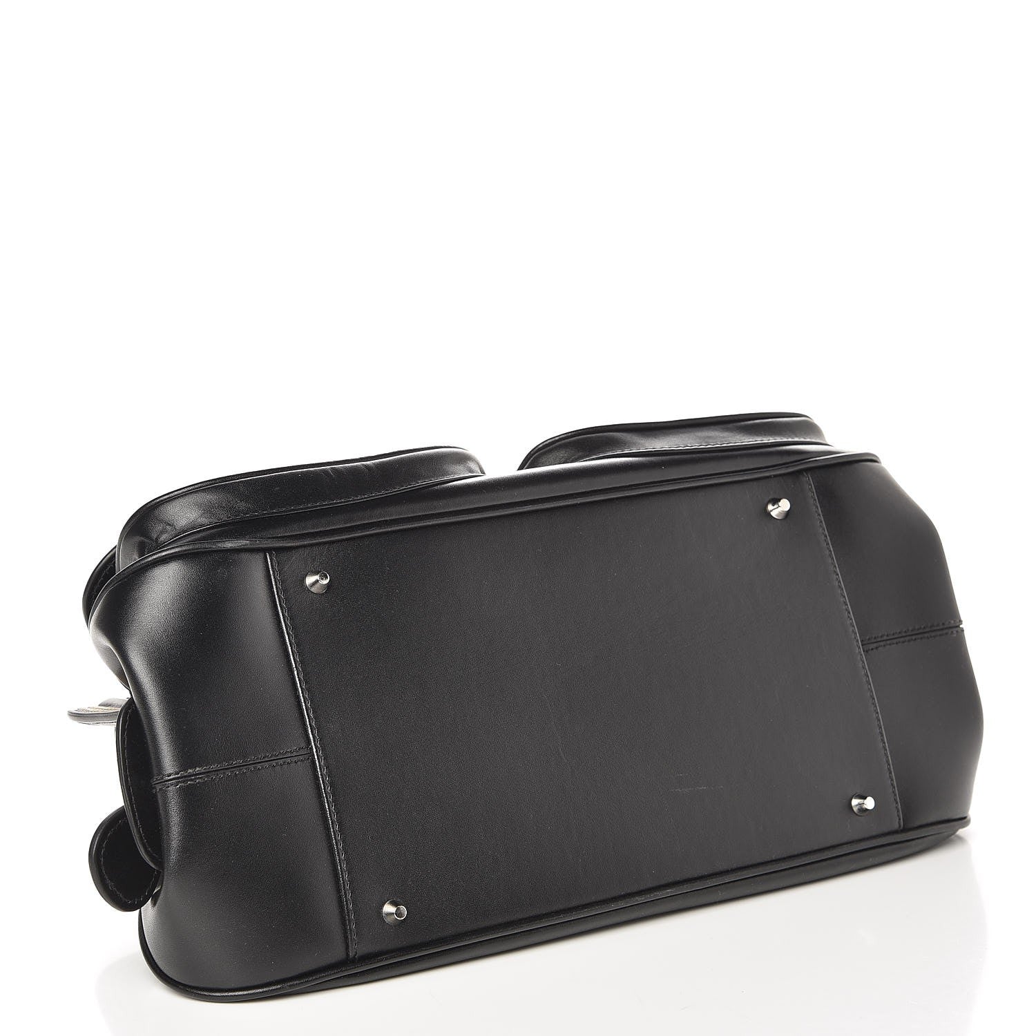 Christian Dior Calfskin Frame Satchel Black 4 of 12
