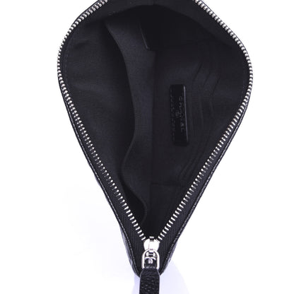 Chanel Caviar Camellia Embossed Cosmetic Pouch Black 5 of 7