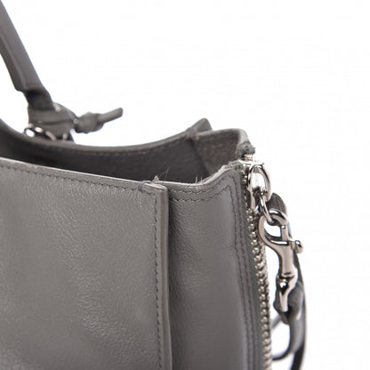 Balenciaga Veau Papier A6 Zip Around Tote Gris Acier 14 of 16